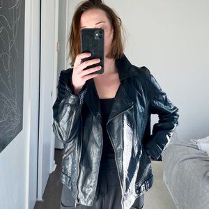 S Faux Leather Jacket by Blu Pepper